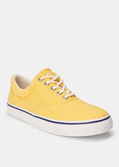 Zapatillas Polo Ralph Lauren Hombre Amarillos - Harpoon Canvas - RODUZ6314